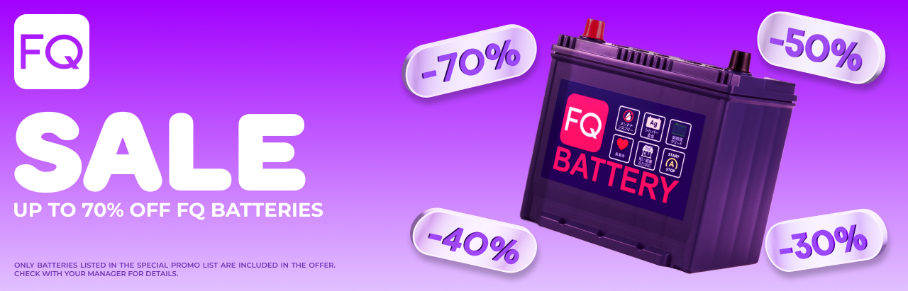 Hot offer from FQ! Japanese batteries at up to 70% off