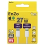 Кабель EnZo USB Type-C Lightning плетеный белый 1м, CL27-BW1