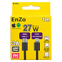Кабель EnZo USB Type-C Lightning плетеный черный 1м
