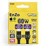 Кабель EnZo USB Type-C USB Type-C силиконовый черный 1.5м, CC60W-SLW1.5