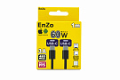 Кабель EnZo USB Type-C USB Type-C плетеный черный 1м