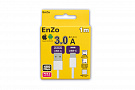 Кабель EnZo USB 2.0 Type-А USB Type-C плетеный белый 1м